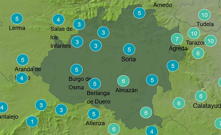 El tiempo en Soria: Lunes nublado 