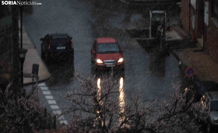 Nieva, y sí es noticia, en Soria