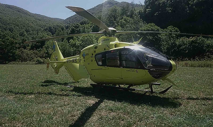 Herido tras ser atropellado por un tractor en Santervás del Burgo