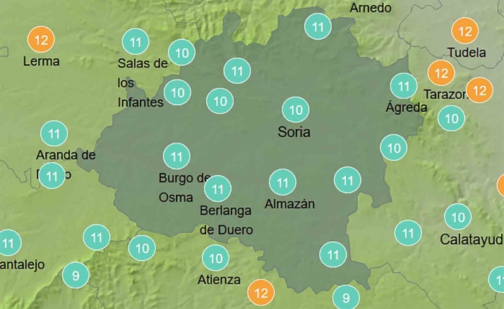El tiempo en Soria: Mejoran las máximas