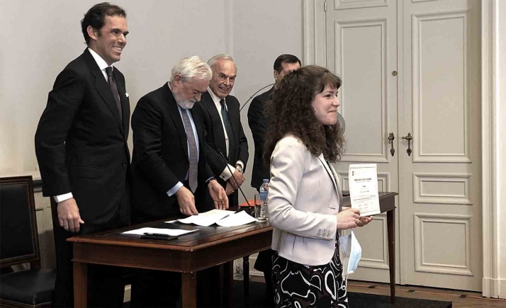 Camile Dasseleer, de la Universidad Católica de Lovaina, Premio Duques de Soria de Hispanismo al Mejor Trabajo Fin de Master 2022