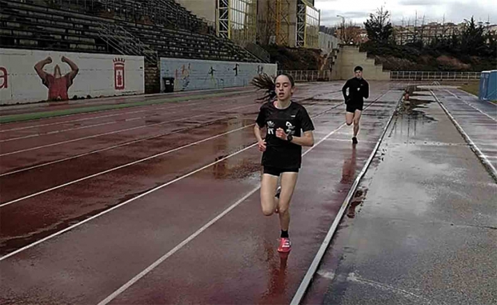 Toma de tiempos de la Federación regional de Triatlón