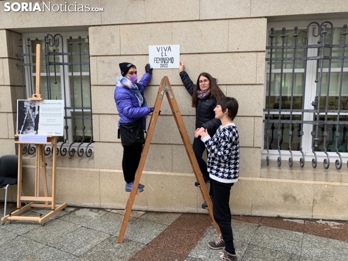 El feminismo soriano mira al pasado para afrontar el futuro en la Plaza de las Mujeres