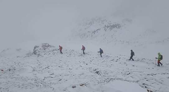 La nieve vuelve a pintar de blanco las cumbres de Soria