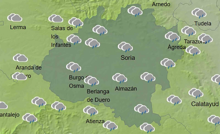 El tiempo en Soria: Lloviznas y posibilidad de calima