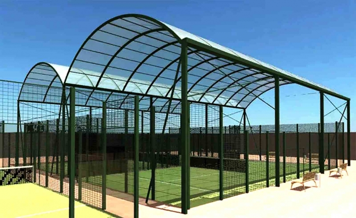 Proponen cubrir las pistas de pádel de Los Royales 