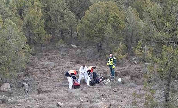 Un motorista, trasladado grave a Burgos tras accidentarse en Galapagares