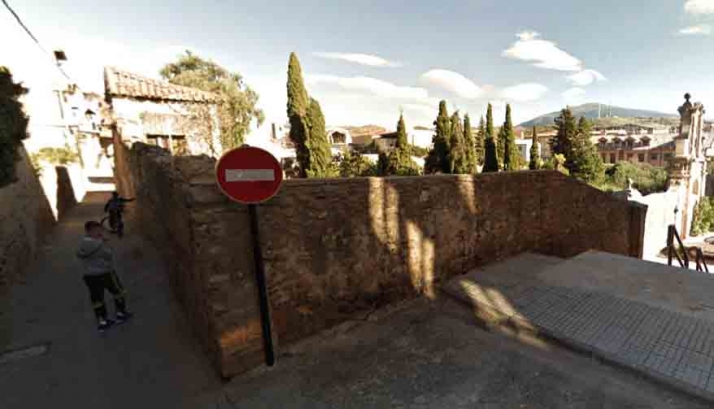 Luz verde a la consolidación de un muro del Jardín de los Marqueses de Paredes, en Ágreda