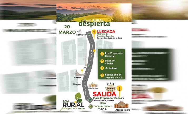 El 20M Rural prevé reunir a más de 200.000 personas para reivindicar un futuro para el campo
