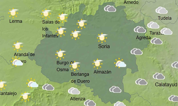 El tiempo en Soria: Se mantienen las calimas y bajan las temperaturas