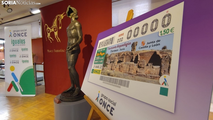 El yacimiento de Tiermes recorrerá España gracias al cupón de la ONCE del 31 de marzo
