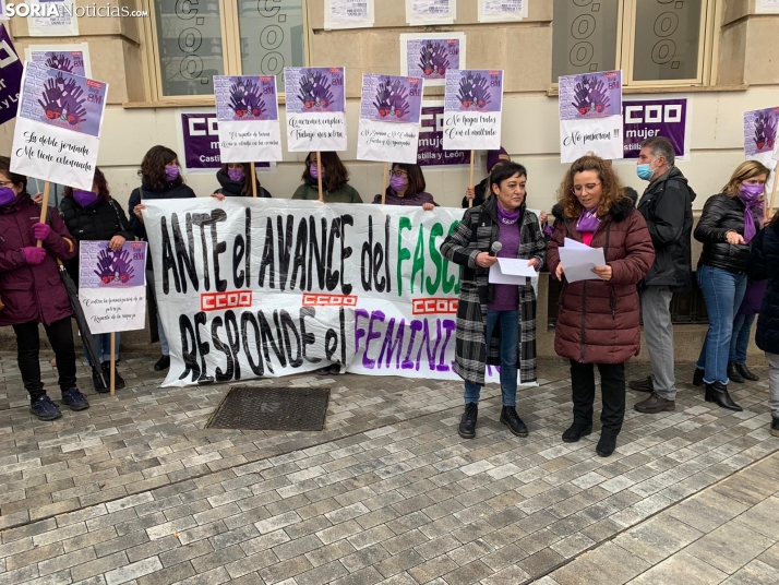 CCOO Soria reivindica la igualdad laboral y acabar con la brecha salarial en el 8M