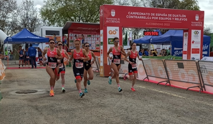 Las chicas del Club Triatlón Soriano, ya son de Primera
