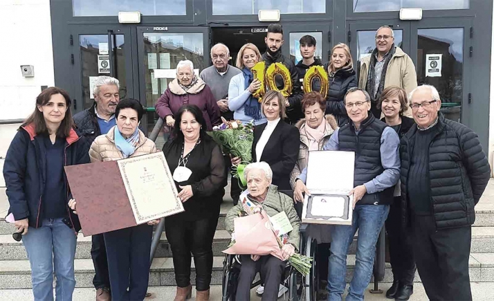 Julia López Sevilla celebra sus cien años en Arcos de Jalón 
