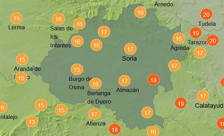 El tiempo en Soria: Estabilidad y agradables temperaturas