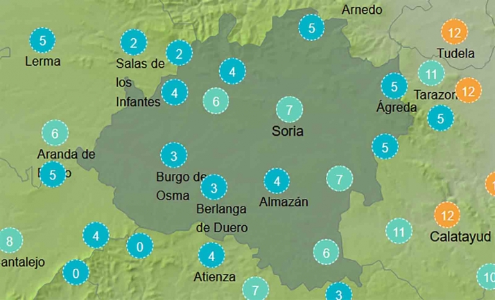 El tiempo en Soria: Mejoran las máximas