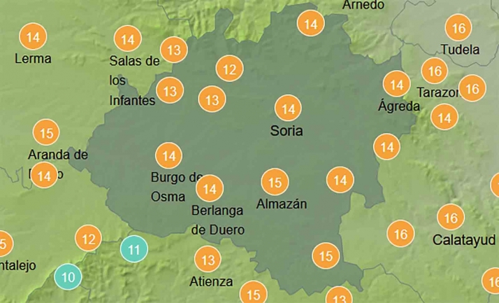 El tiempo en Soria: Mejoría en los termómetros