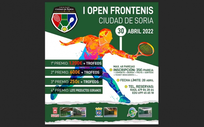 Este sábado, el I Open de Frontenis Ciudad de Soria