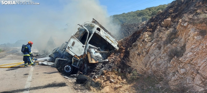 Accidente en la CL-101.