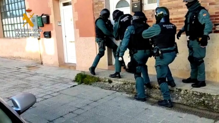 La Guardia Civil desarticula una organización criminal dedicada al tráfico de drogas en Castilla y León