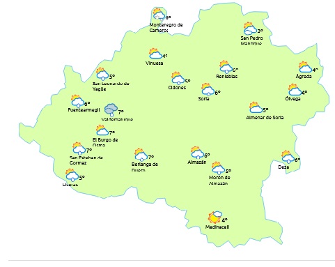 Mismo frío invernal pero menos precipitaciones este domingo 