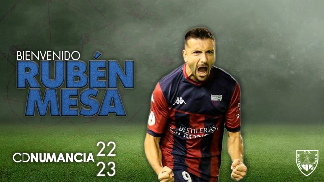Rubén Mesa, primera adquisición para el puzzle del Numancia en Primera RFEF