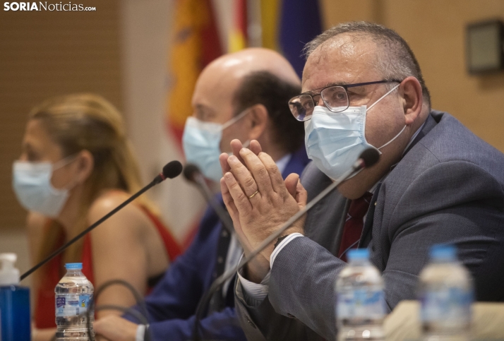 El consejero de Sanidad en Soria.