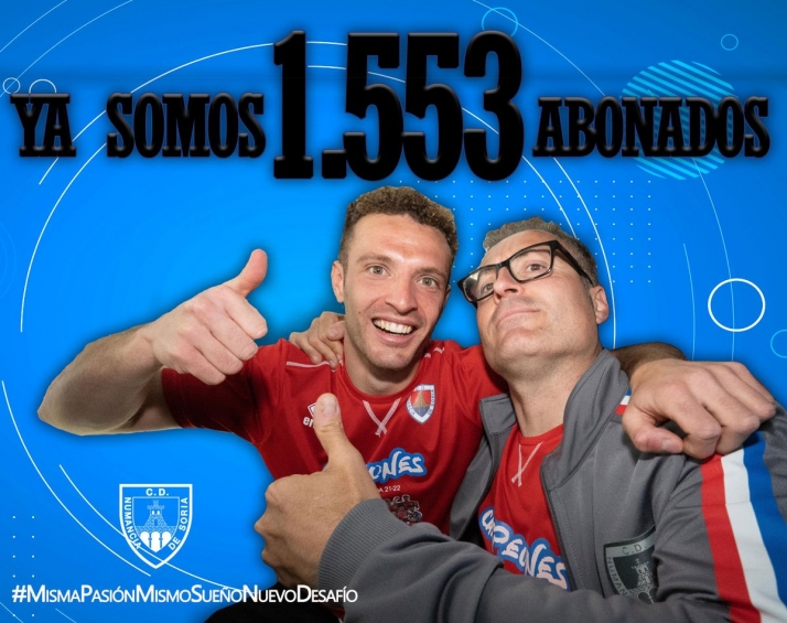 El Numancia supera los 1.550 abonados en tan solo 14 días