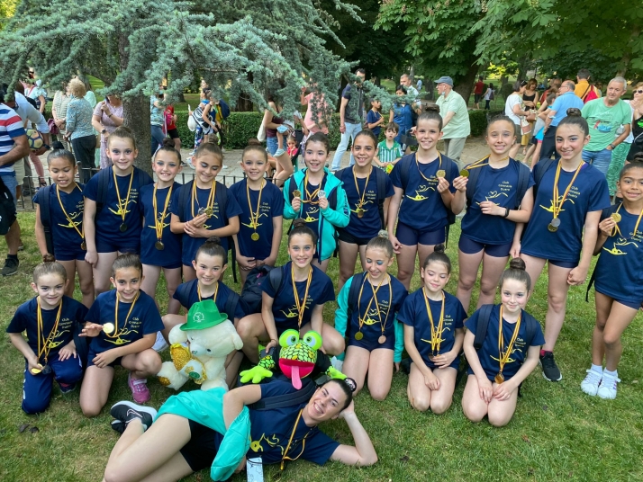 El Gimnasia Duero encabeza el medallero en el Regional promesas de rítmica