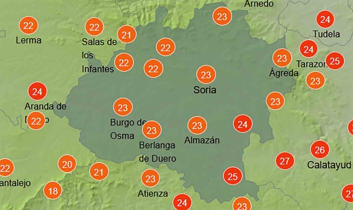 El tiempo en Soria: Estabilidad para abrir la semana