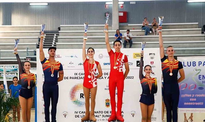 El soriano Héctor Díez, campeón nacional de patinaje artístico por parejas