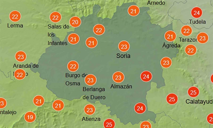 El tiempo en Soria: Mejoran las máximas
