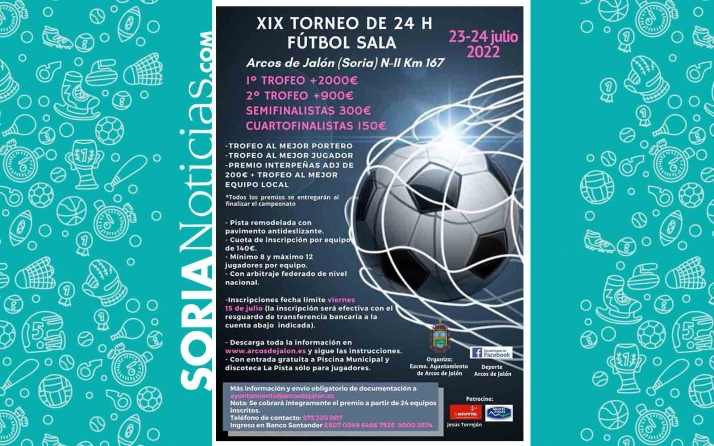 El torneo de fútbol sala en Arcos contempla más de 4.500 euros en premios