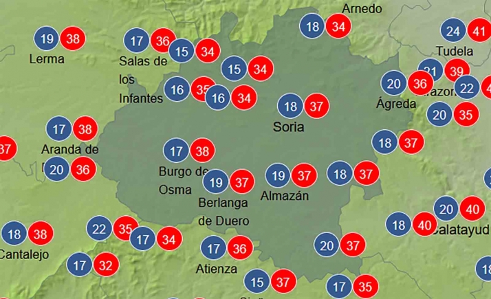 El tiempo en Soria: Se mantiene el calor y posibilidad de tormentas