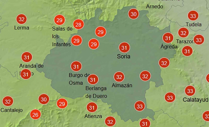 El tiempo en Soria: Otro día más de calor