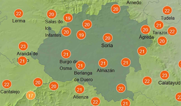 El tiempo en Soria: Mejoran las máximas