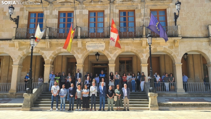 En imágenes: Soria condena de manera unánime el asesinato machista producido esta madrugada
