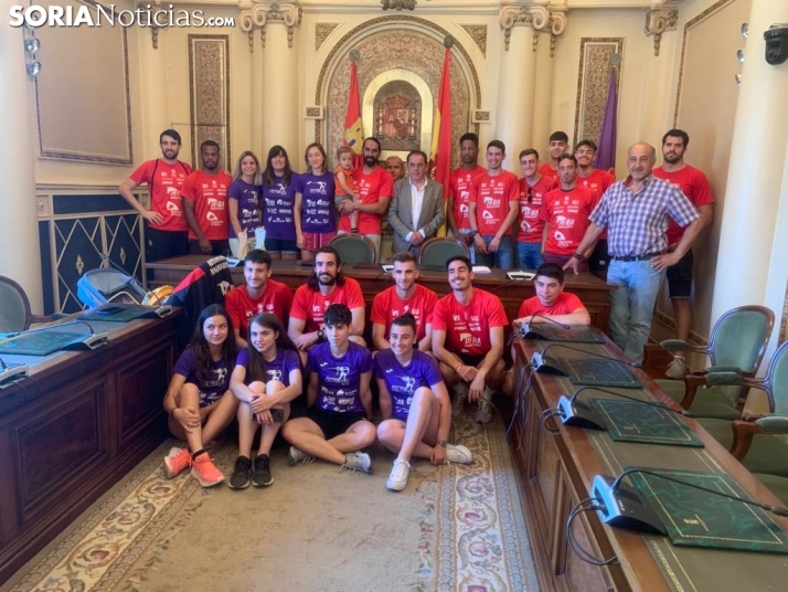 El Numantino y Las Celtíberas no se ponen barreras en su homenaje en la Diputación