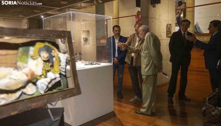 El Duque de Soria inaugura la exposición Homenaje al Prado en La Audiencia