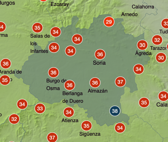 El tiempo en Soria: mínimas más bajas y máximas sin cambios