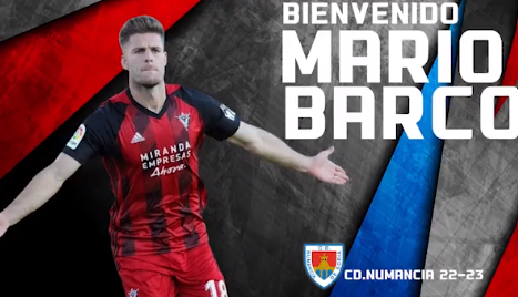 El Numancia ficha a Mario Barco, uno de los arietes más deseados de Primera RFEF