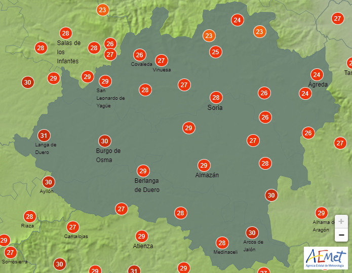 El tiempo en Soria: arranca el ascenso térmico con máximas sobre los 30 grados