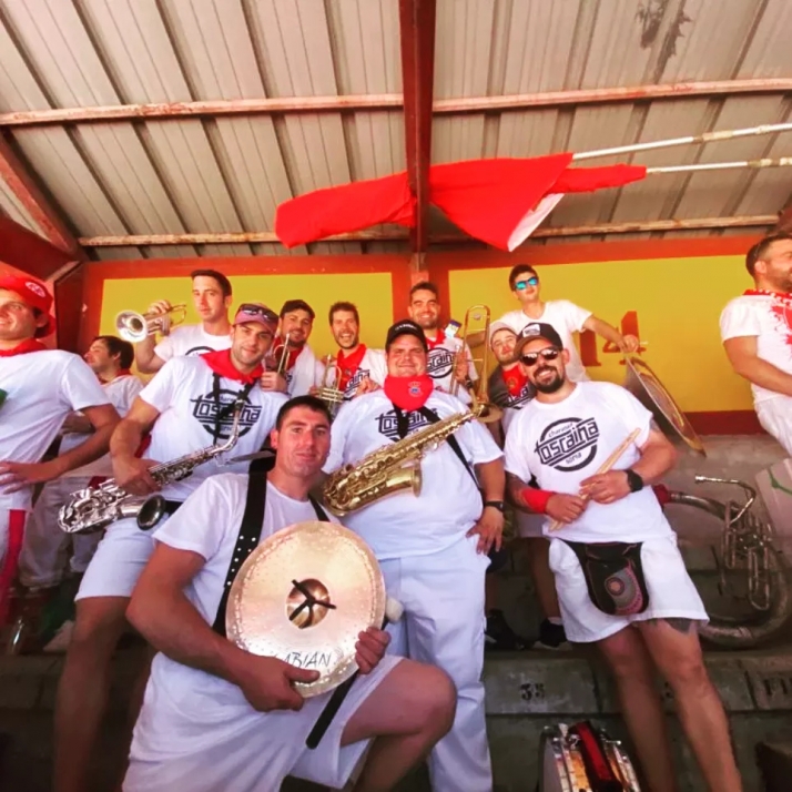 La Charanga soriana ‘La Toscaina’ debuta en San Fermín