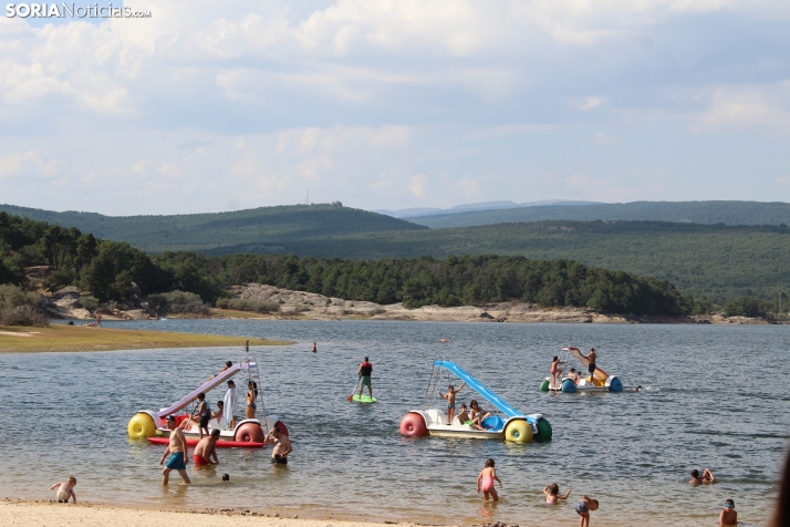 Continúa bajando el agua en el embalse de la Cuerda del Pozo