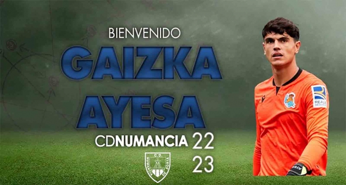 El Numancia refuerza su portería con Gaizka Ayesa