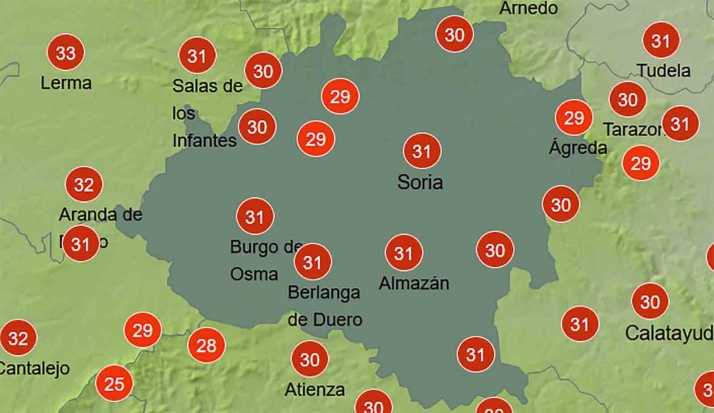 El tiempo en Soria: Calor