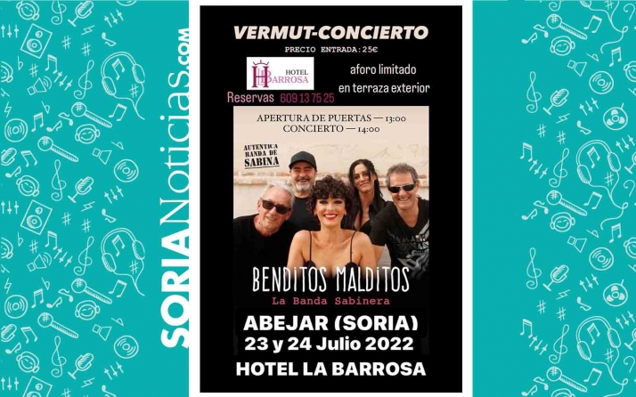 Los músicos de Sabina actúan este fin de semana en el hotel La Barrosa, en Abejar
