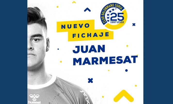 Juan Marmesat, envergadura zurda para del BM Soria