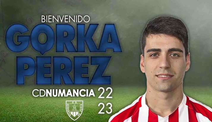 La zaga del Numancia se apuntala con Gorka Pérez