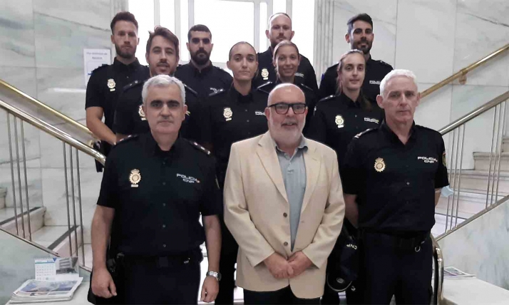 La Comisaría del CNP en Soria recibe a ocho agentes en prácticas